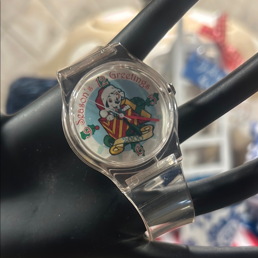Vintage Disney Cast Exclusive Christmas 2000 LE Dalmatian Puppy Watch.